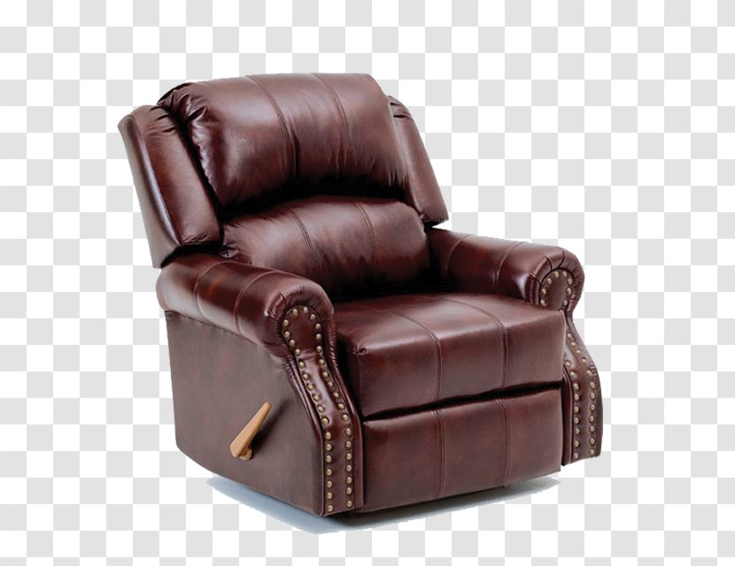 Recliner Chair Couch La-Z-Boy Furniture - Brown - Living Room Transparent PNG