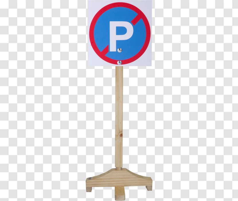 Traffic Sign Parking Road - Wooden Pole Transparent PNG