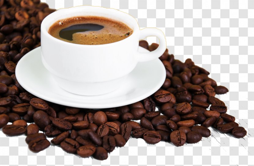 Coffee Cappuccino Espresso Latte Cafe - Caffeine - Real Beans Transparent PNG