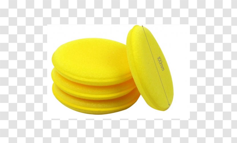 Sponge Car Wax Foam Polishing - Yellow Transparent PNG
