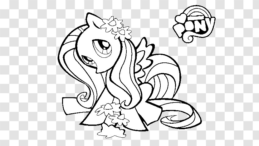 Fluttershy Applejack Pony Coloring Book Colouring Pages - Cartoon - Human Rainbow Dash Equestria Girls Page Transparent PNG