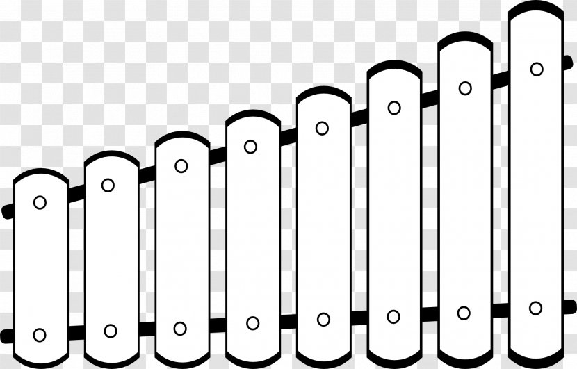Xylophone Marimba Musical Instrument Clip Art - Frame - Black Transparent PNG