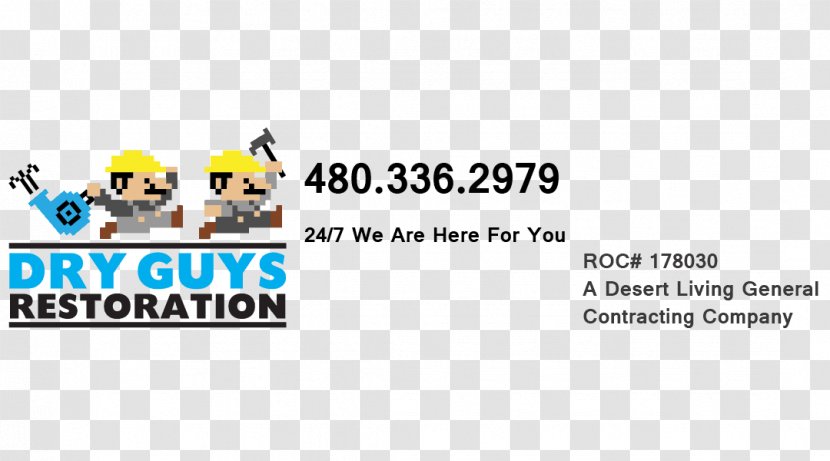 Water Damage Dry Guys Restoration Indoor Mold General Contractor - Yellow - Arizona Painting Company Transparent PNG