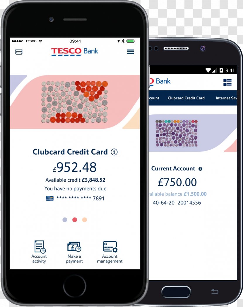 Feature Phone Tesco Bank Credit Card - Loan Transparent PNG