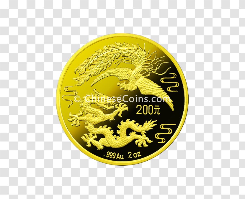 Gold Coin Perth Mint China - Currency - Chinese Coins Transparent PNG