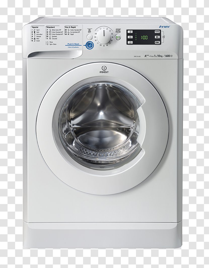 Washing Machines Home Appliance Indesit Co. Hotpoint - Machine Transparent PNG