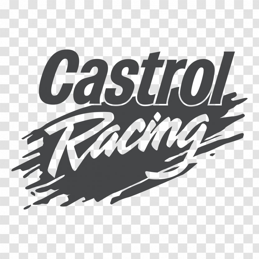 Logo Euclidean Vector Racetrack カストロール POWER1 Racing 4T 10W-50 Graphics - Black And White - Born To Ride Transparent PNG