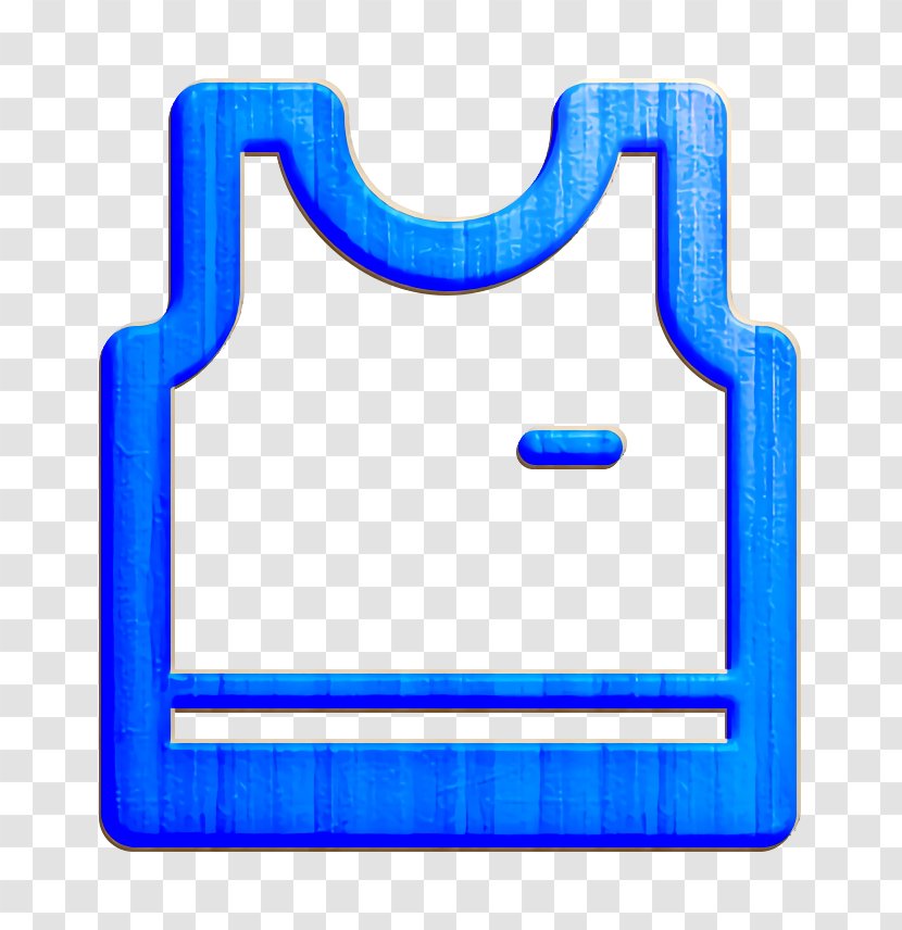 Clothes Icon Shop Tank - Vest - Rectangle Electric Blue Transparent PNG