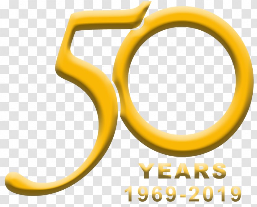 Product Design Line Font - Yellow - Celebrating 50 Years Transparent PNG