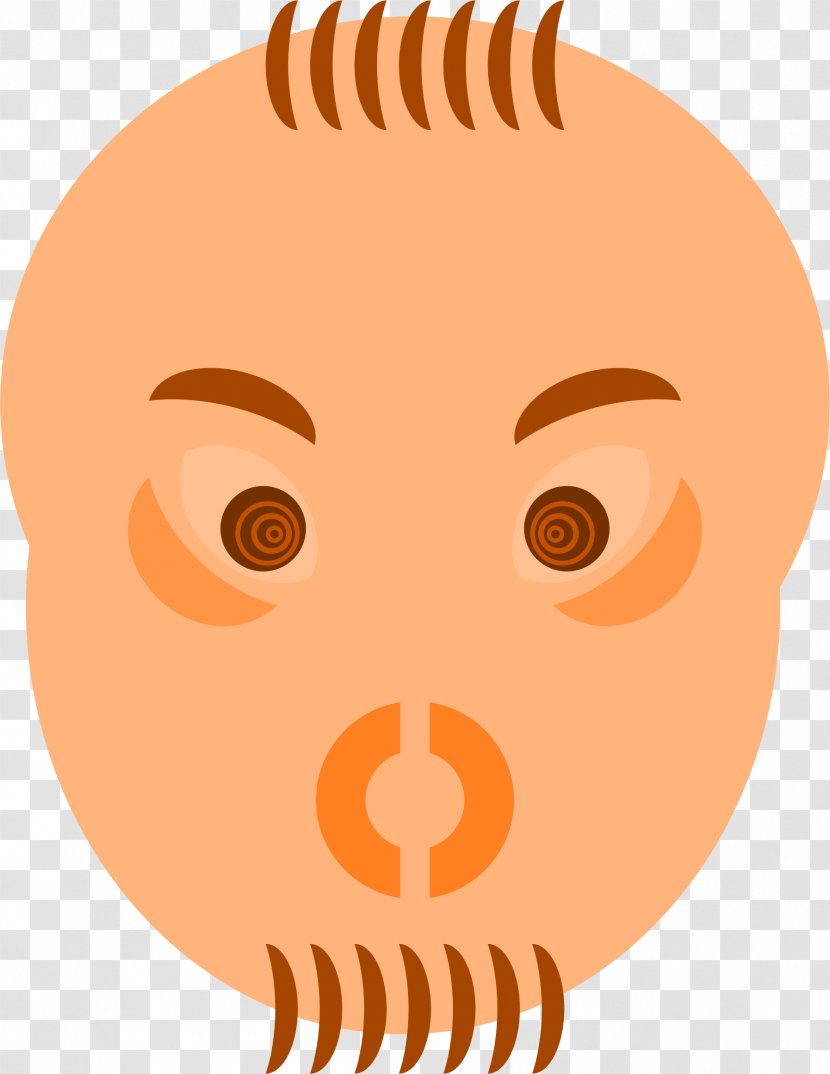 Snout Food Cheek Clip Art - Head - Shocked Man Transparent PNG