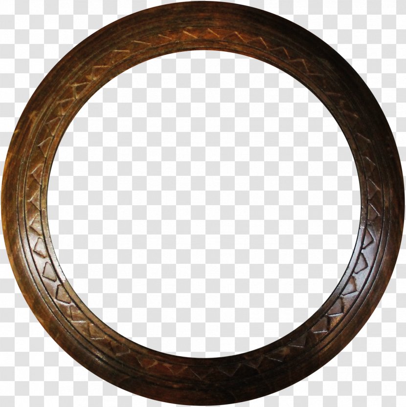 Brown Circle - Arabesque - Pattern Wood Ring Transparent PNG