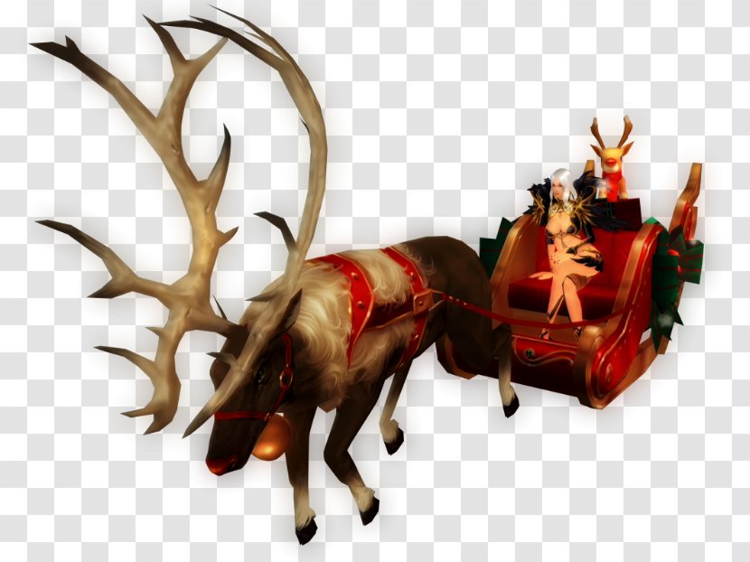 Reindeer Antler Horn Christmas Ornament - Deer - Santa Sleigh Transparent PNG