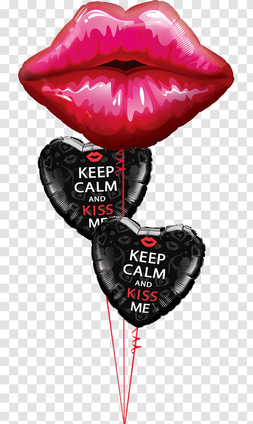 Gas Balloon Lip Party Gift - Red Transparent PNG