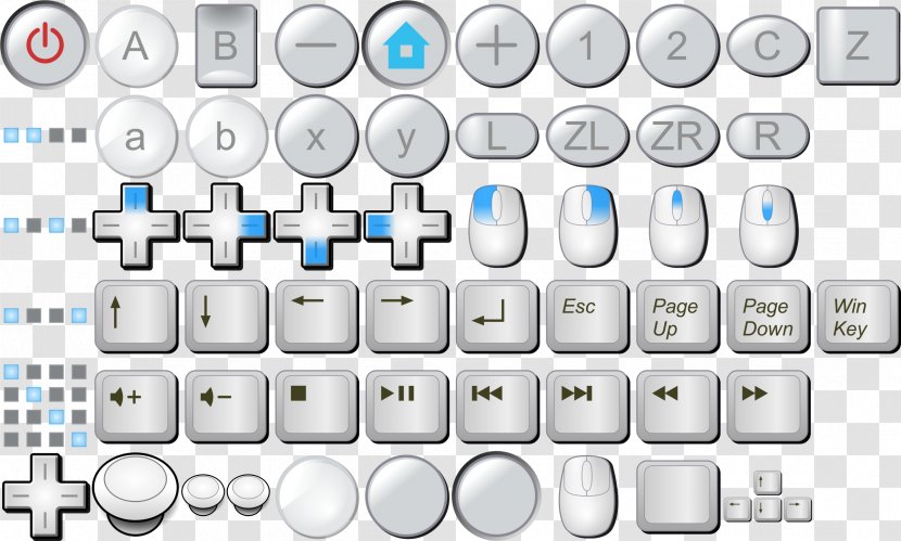 Computer Keyboard Wii Remote Mouse Button - Technology Transparent PNG
