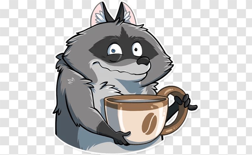 Raccoons Sticker Whiskers Telegram Rodent - Cat Transparent PNG