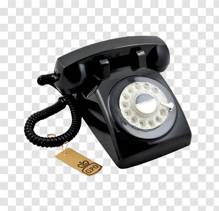Rotary Dial Telephone 1970s Home & Business Phones Retro Style - Phone Transparent PNG