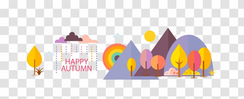 Poster - Banner - Vector Mountain View Transparent PNG