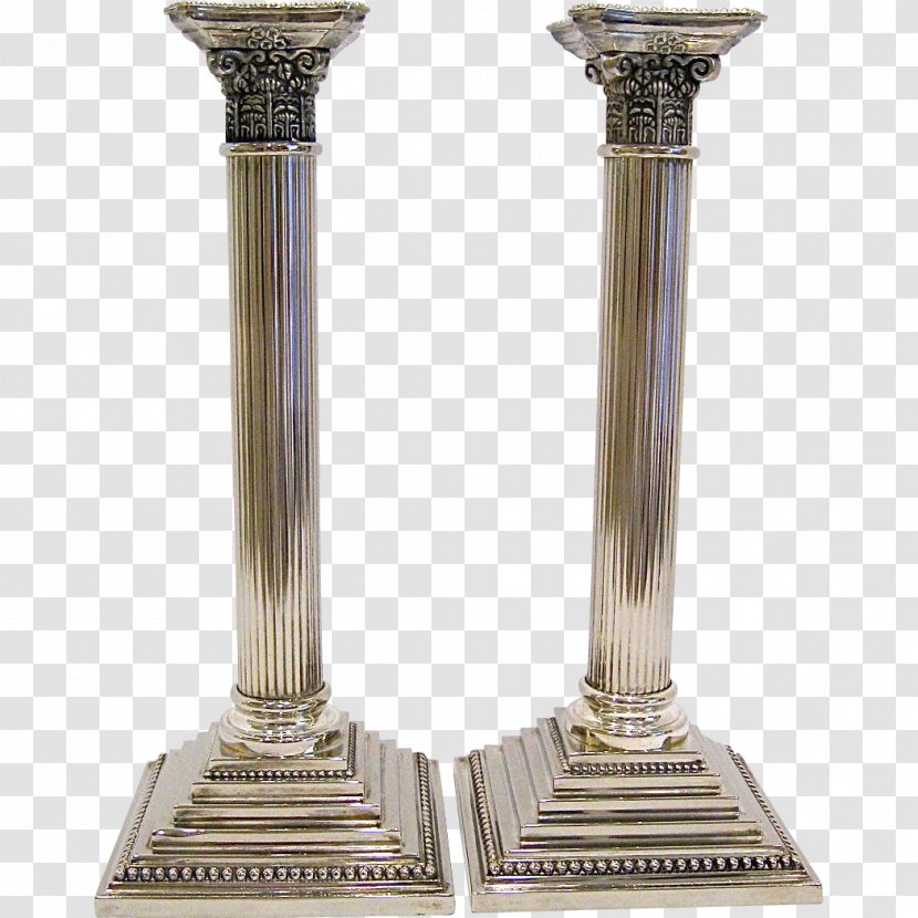 Nickel Silver Brass Household Sterling - Candlestick - Column Transparent PNG