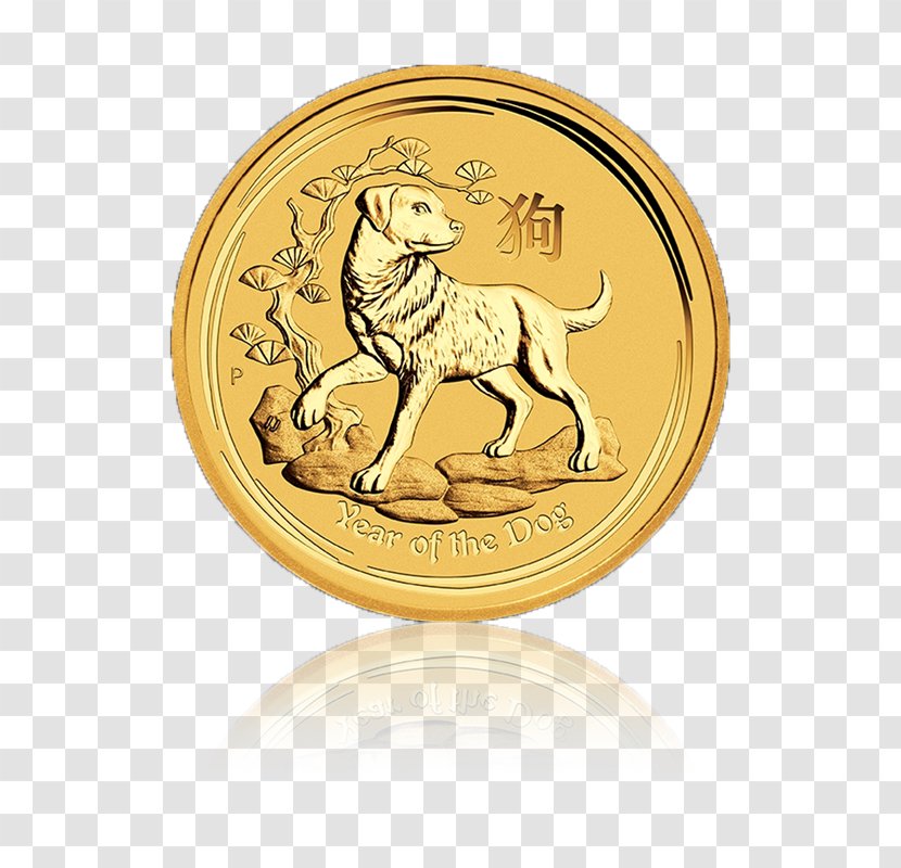 Perth Mint DOG 2018 Bullion Coin Lunar Series - Currency - Dog Transparent PNG