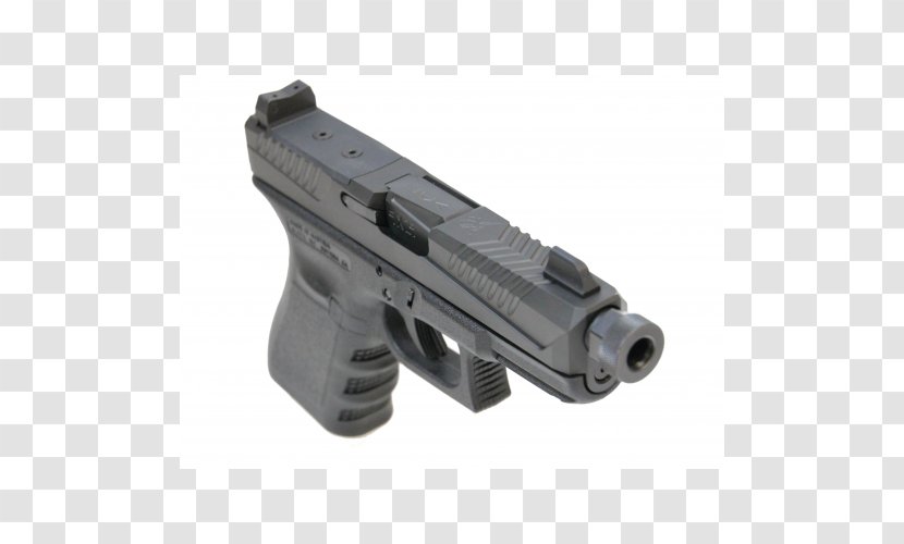 Trigger Gun Barrel Firearm GLOCK 19 - Airsoft - Weapon Transparent PNG