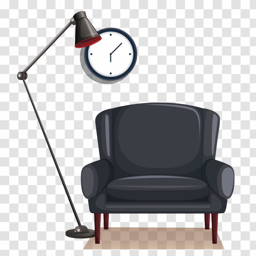 Chair Couch - Furniture - Vector Lamp Sofa Transparent PNG