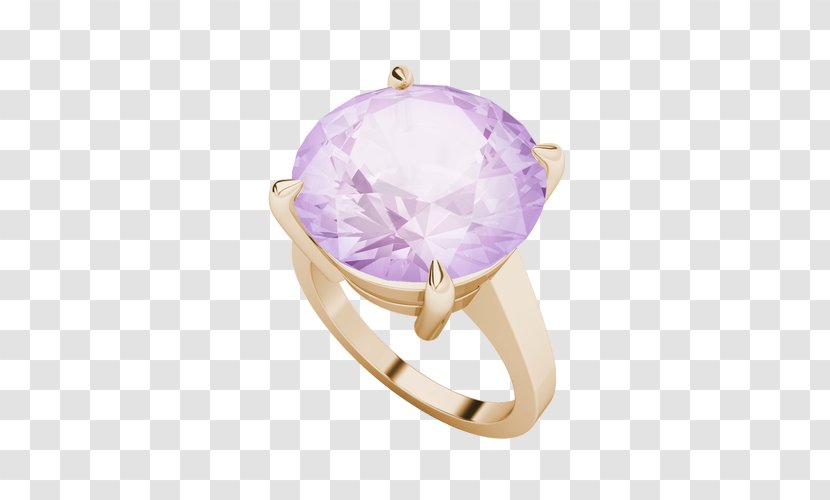 Amethyst Ring Crystal United Kingdom Diamond - Ceremony - Watercolor Pink Circle Transparent PNG