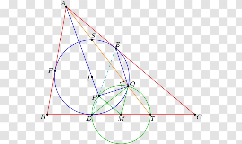 Point Triangle Geometry Mathematics - Complementary Angles - Euclidean Transparent PNG