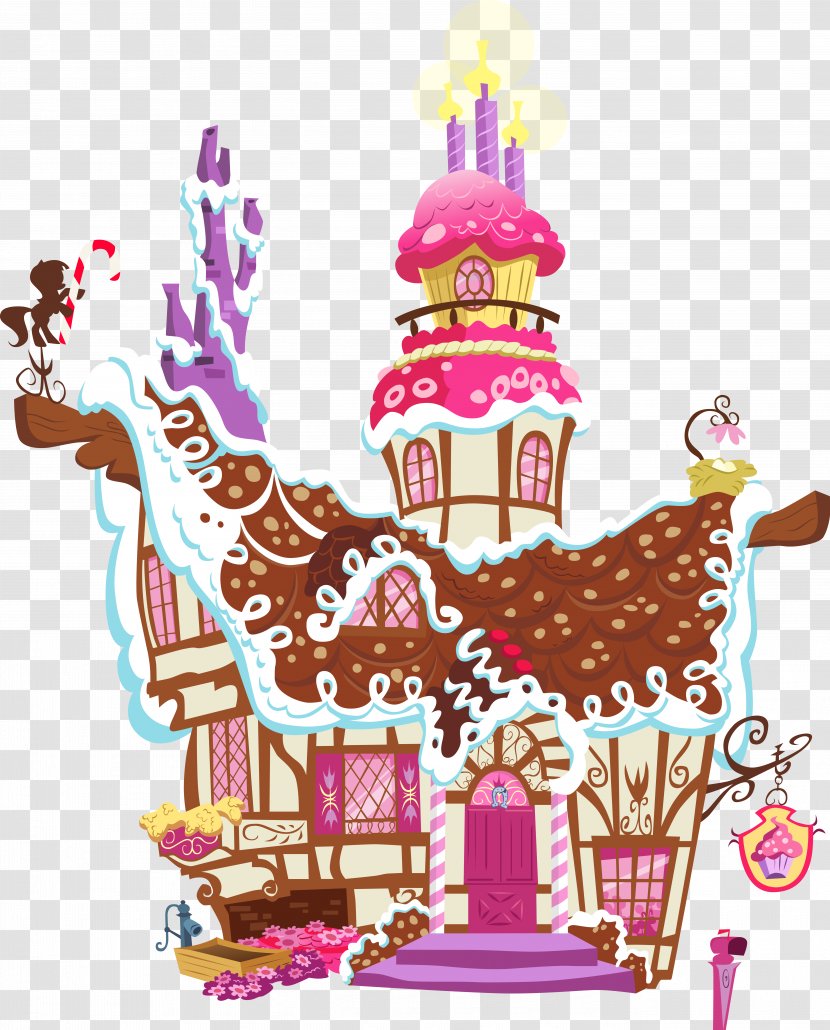 Pinkie Pie Pony Twilight Sparkle Sugarcube Corner DeviantArt - Gingerbread House - Sugar Cubes Transparent PNG
