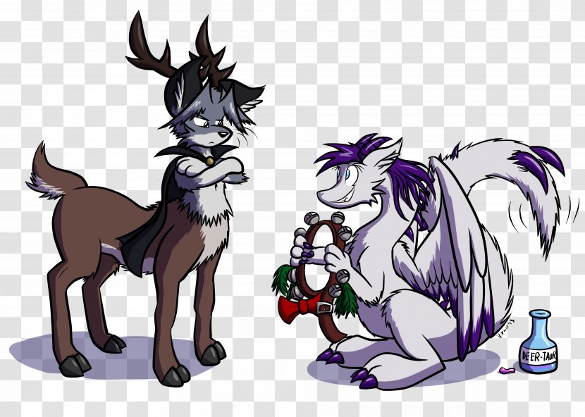 Reindeer Gray Wolf Drawing Pack Animal - Pony Transparent PNG