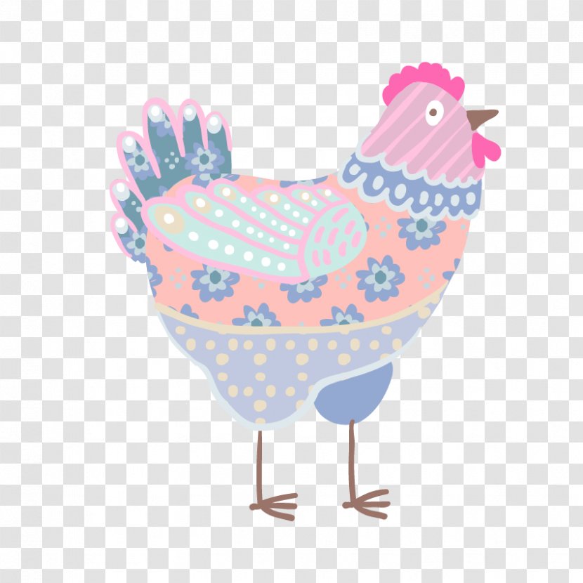 Rooster Chicken Clip Art - Livestock - Painted Big Cock Transparent PNG