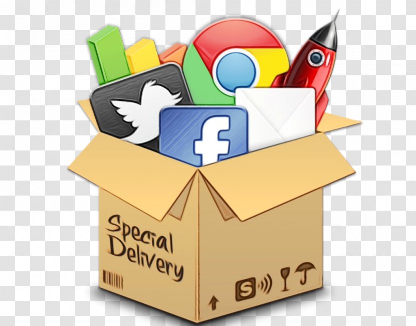Social Media Logo - Digital Marketing - Brand Package Delivery Transparent PNG