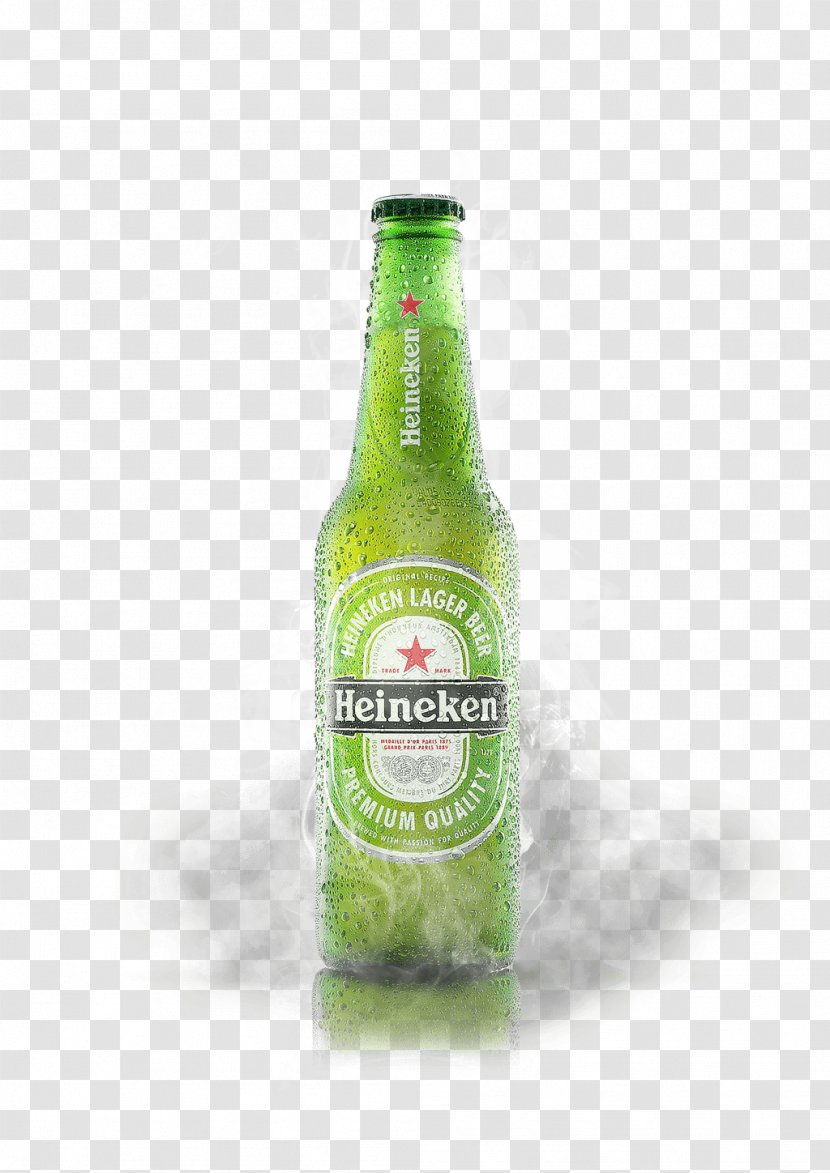 Beer Bottle Liqueur Water Heineken - Lemon Lime Transparent PNG