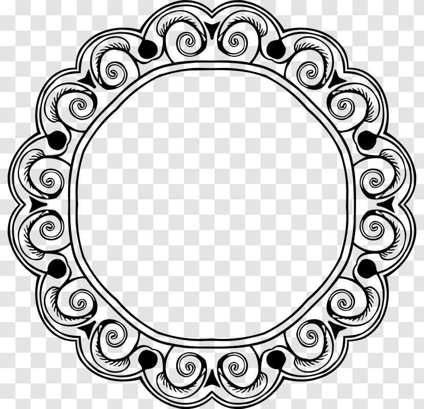 Picture Frames Borders And Black White - Design Transparent PNG