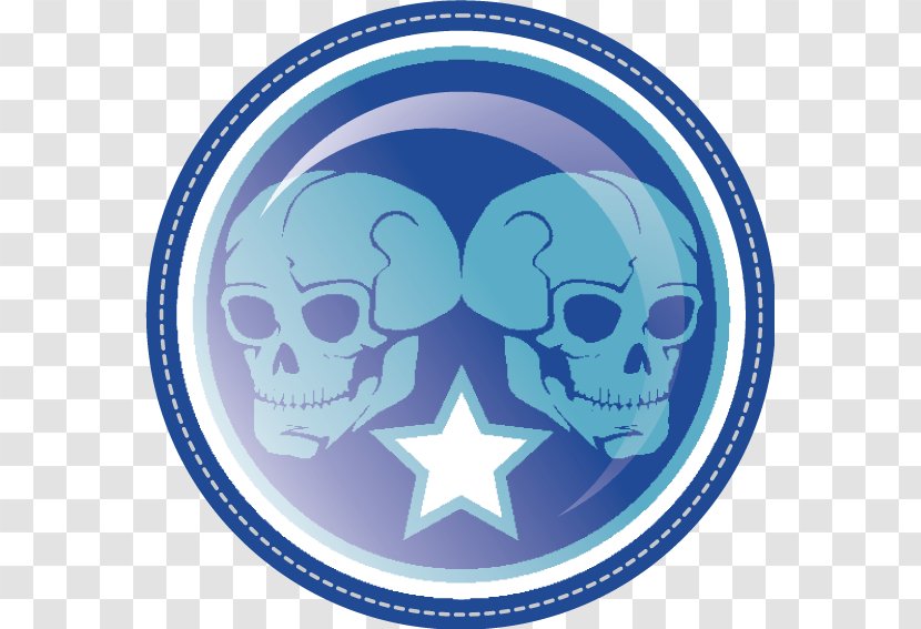 Abuja Oyo State - Federal Government Of Nigeria - Skull Blue Label Vector Transparent PNG