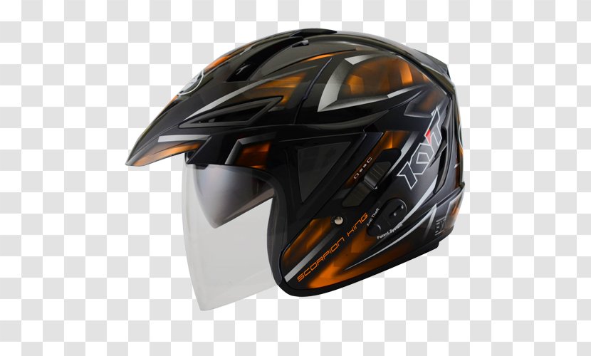 Bicycle Helmets Lacrosse Helmet Motorcycle Car Automotive Design - Orange Transparent PNG