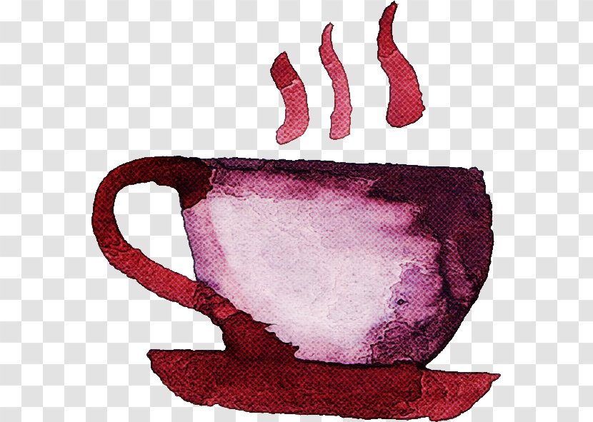 Red Pink Teacup Drinkware Magenta - Tableware Costume Accessory Transparent PNG