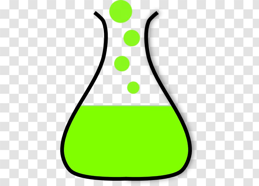 Chemistry Erlenmeyer Flask Chemical Substance Symbol - Green - Science Beaker Cliparts Transparent PNG