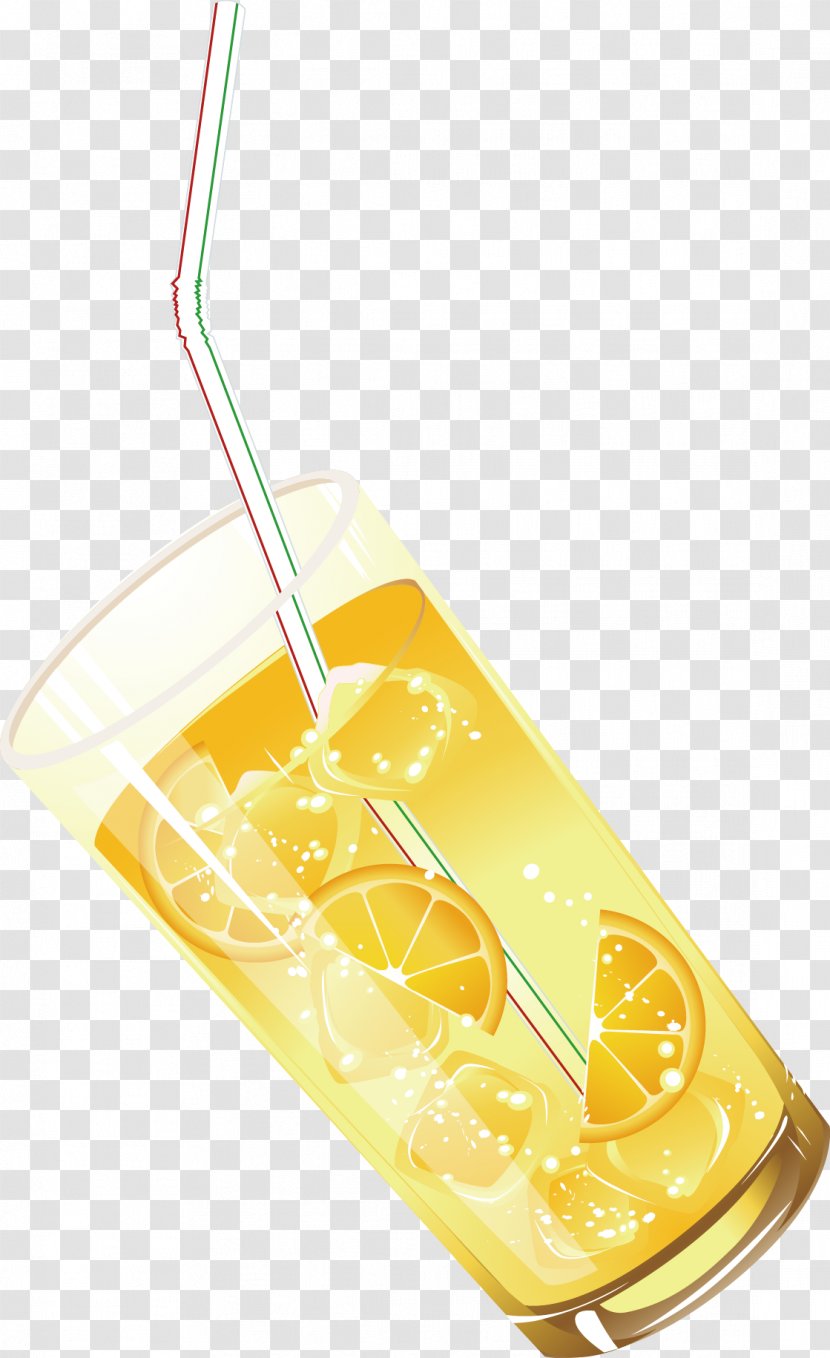 Orange Juice - Yellow - Decoration Design Vector Pattern Transparent PNG