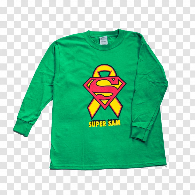 Long-sleeved T-shirt Superman Logo - Yellow Transparent PNG