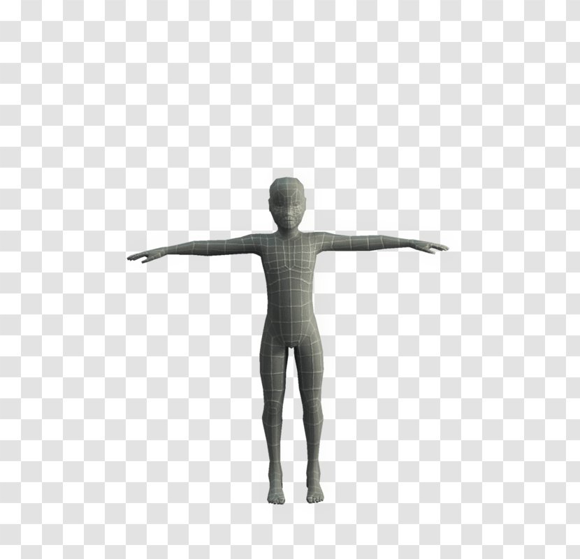 Figurine Shoulder - Balance - Low Poly Game Character With Cloth Transparent PNG