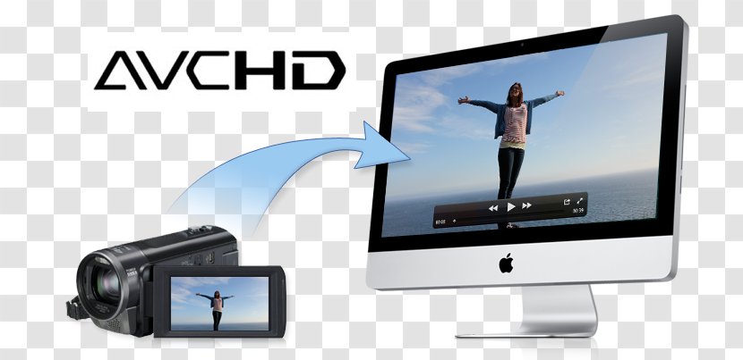 Blu-ray Disc AVCHD Camcorder Video Cameras - Output Device - Playing Computer Transparent PNG