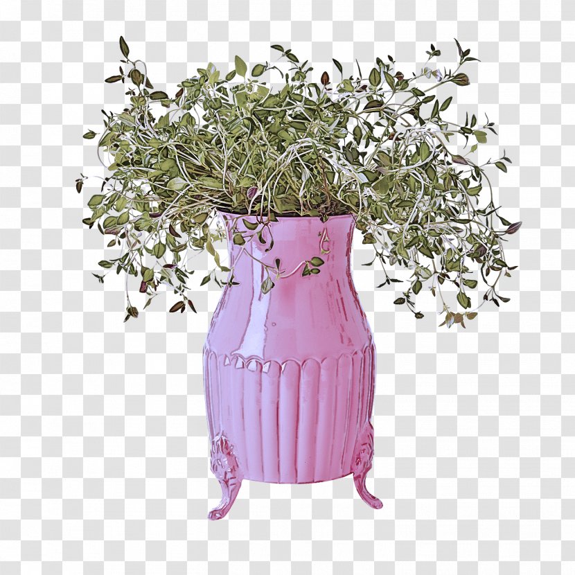 Flowerpot Vase Pink Plant Lilac - Artifact - Herb Transparent PNG