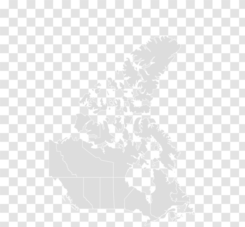 Canada United States Map Vector Graphics Royalty-free - Black And White Transparent PNG