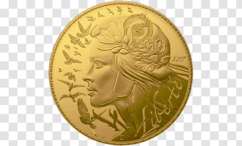 Gold Coin Monnaie De Paris Currency Transparent PNG