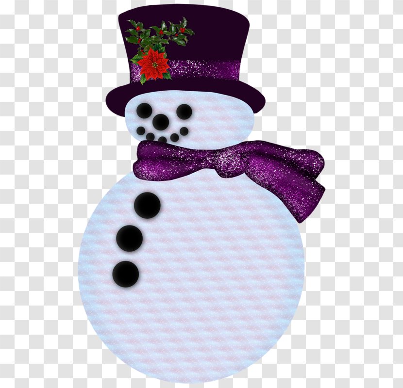 Snowman Christmas Clip Art - Scarf - Purple Hat Transparent PNG