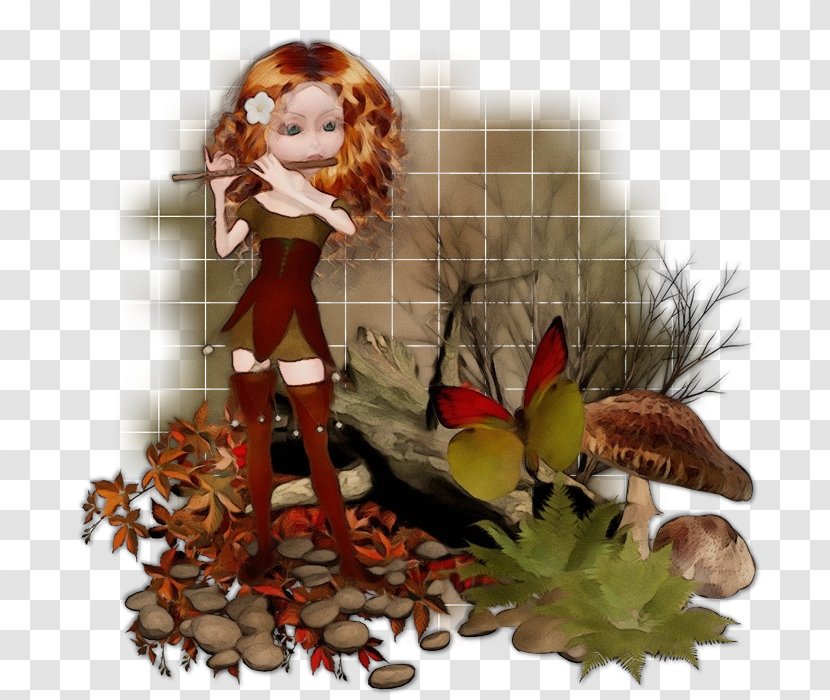Leaf Autumn Plant Fictional Character Figurine Transparent PNG