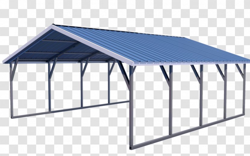 Roof Carport Metal Framing Garage - Outdoor Structure - Steel Transparent PNG