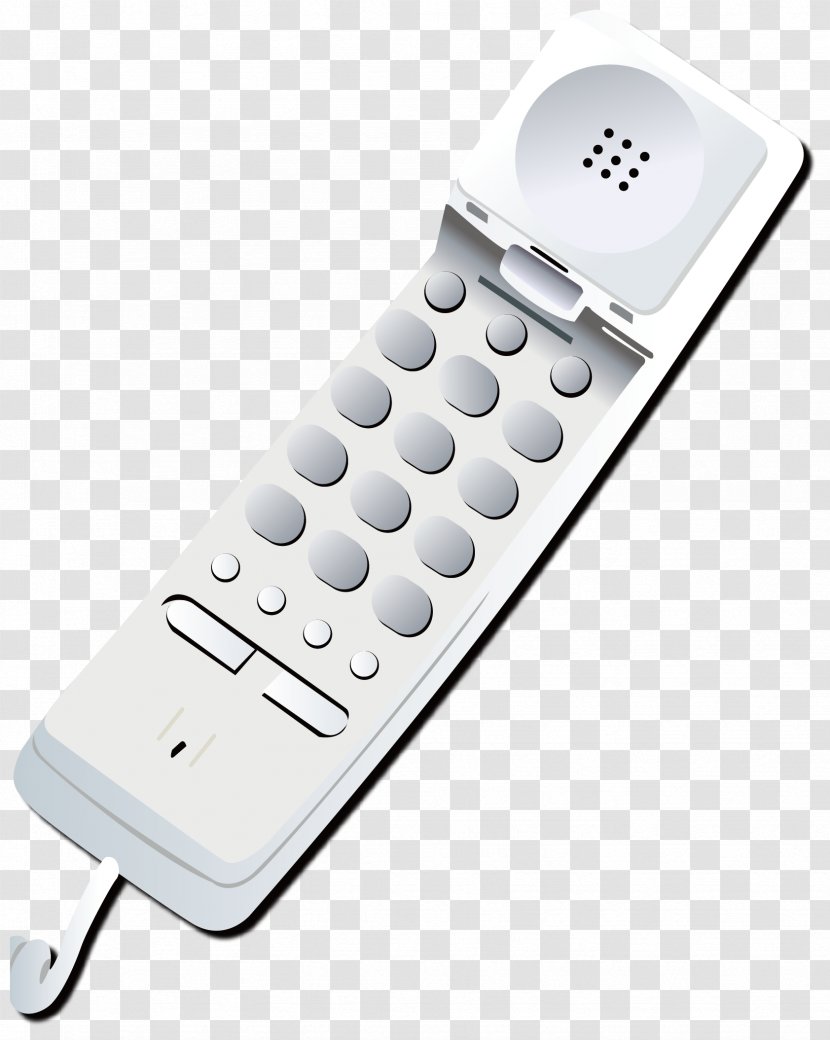 Telephone - Grey - Vector Phone Transparent PNG