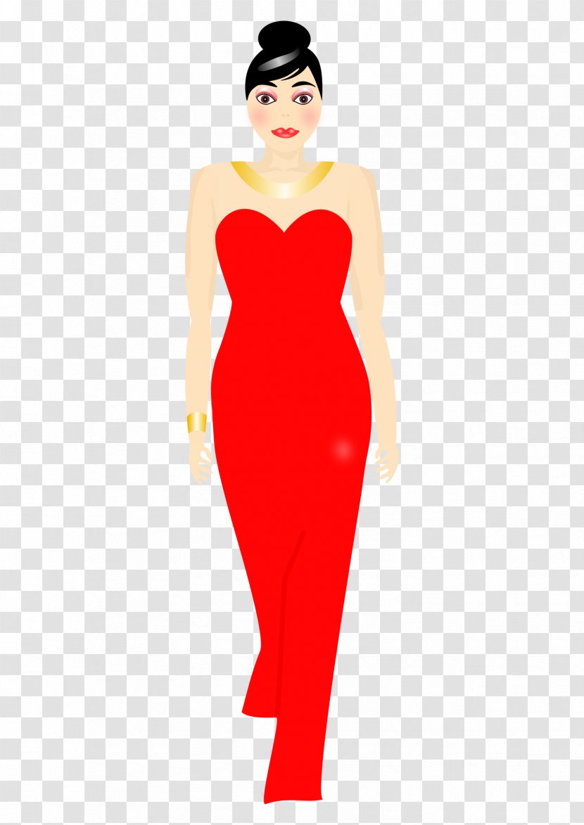 Dress Woman Gown Clip Art - Watercolor Transparent PNG