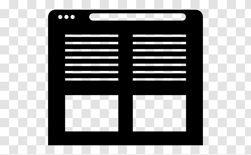 Web Browser Font - Black - And White Transparent PNG